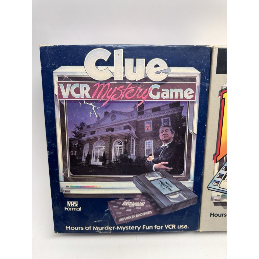 VINTAGE NOS 1985 Parker Brothers Clue & Eyewitness VCR Mystery Game LOT OF TWO