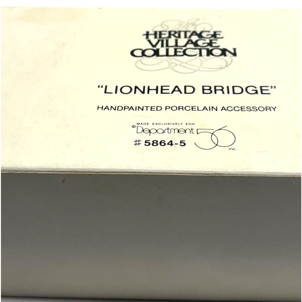 Vintage Dept.56 Heritage Village Lionhead Bridge #5864-5