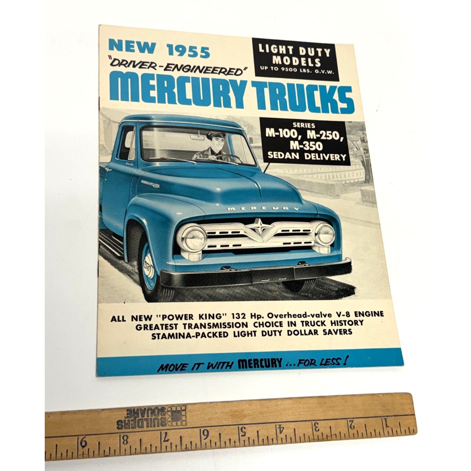 Vtg 1955 Ford Mercury Truck M-100 M-250 M-350 Vintage Canada Sales Brochure
