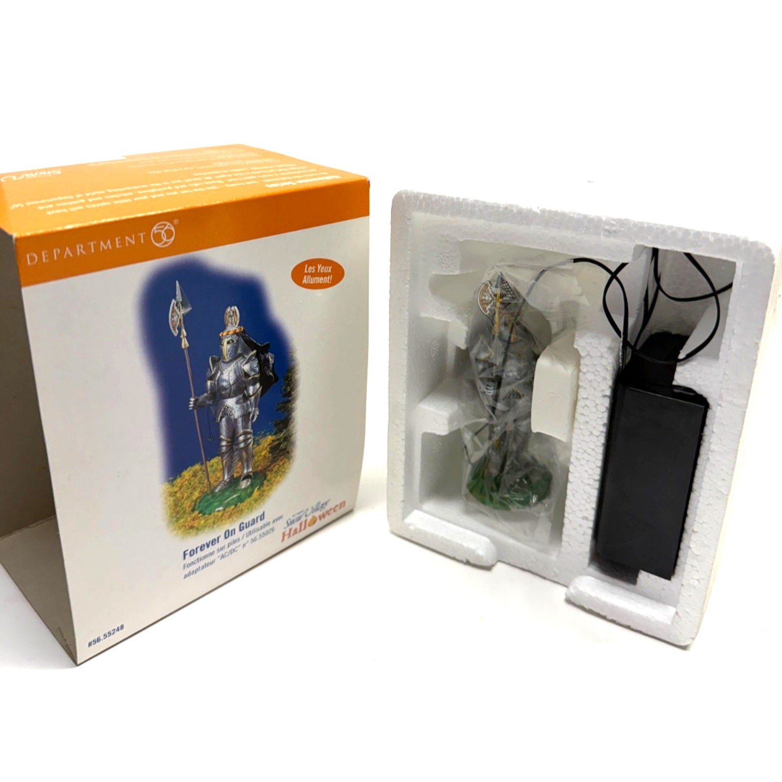 Vintage Dept 56 Forever On Guard Halloween Village Accessories Knight 56.55248