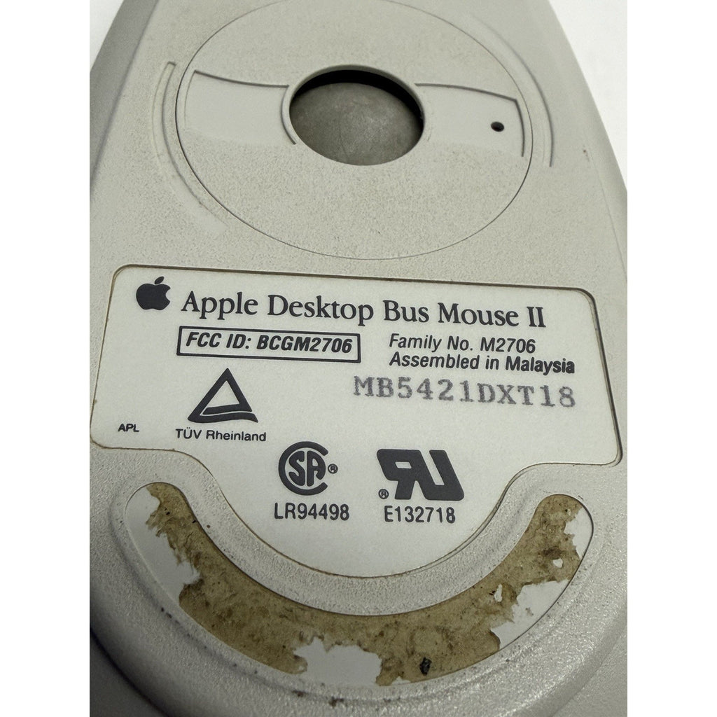 Vintage Lot of 2 Apple Desktop Bus Mouse for Macintosh Classic SE IIgs M2706