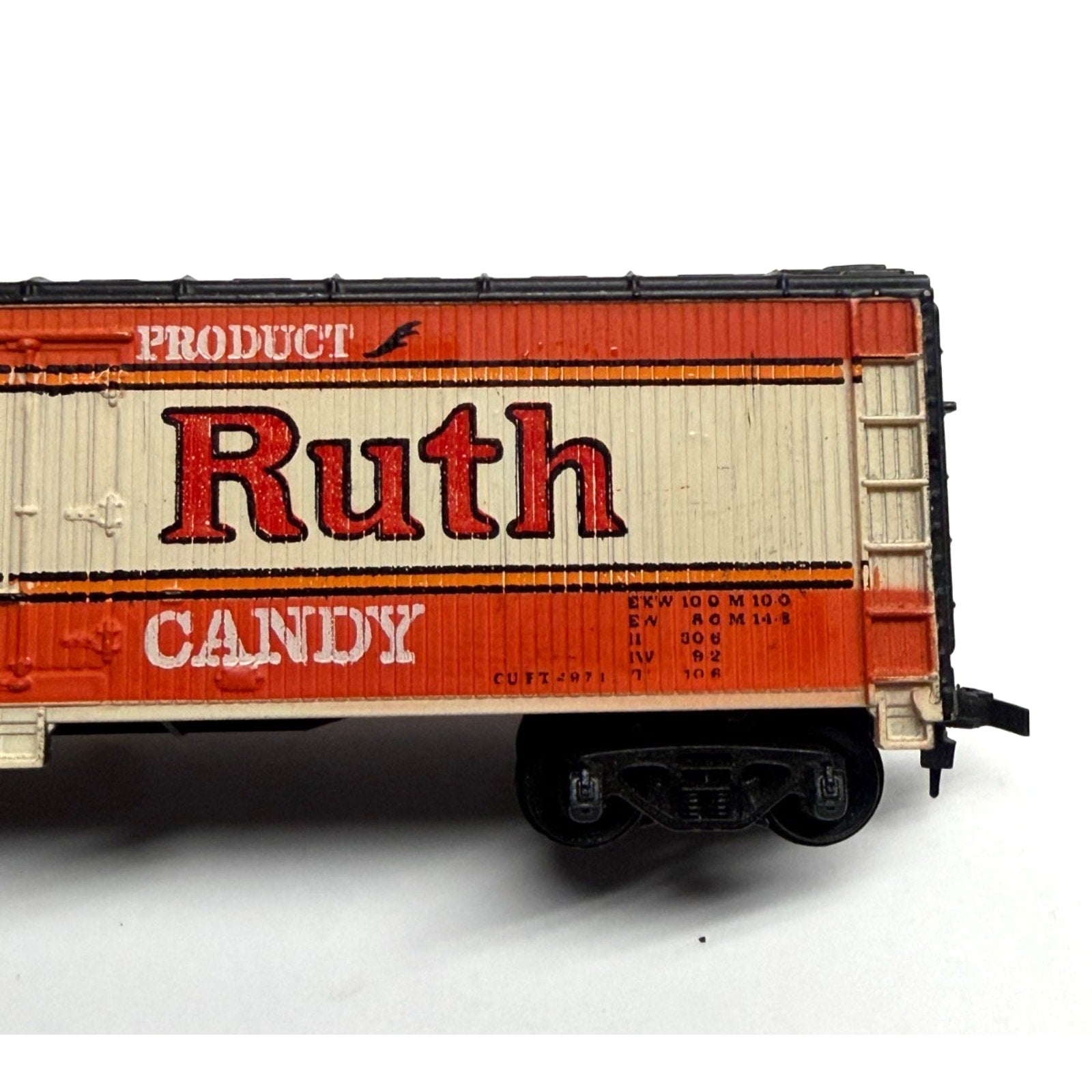 Vintage Model Railroad Box Car - Tyco - HO Scale Baby Ruth Good Candy NADX 5342