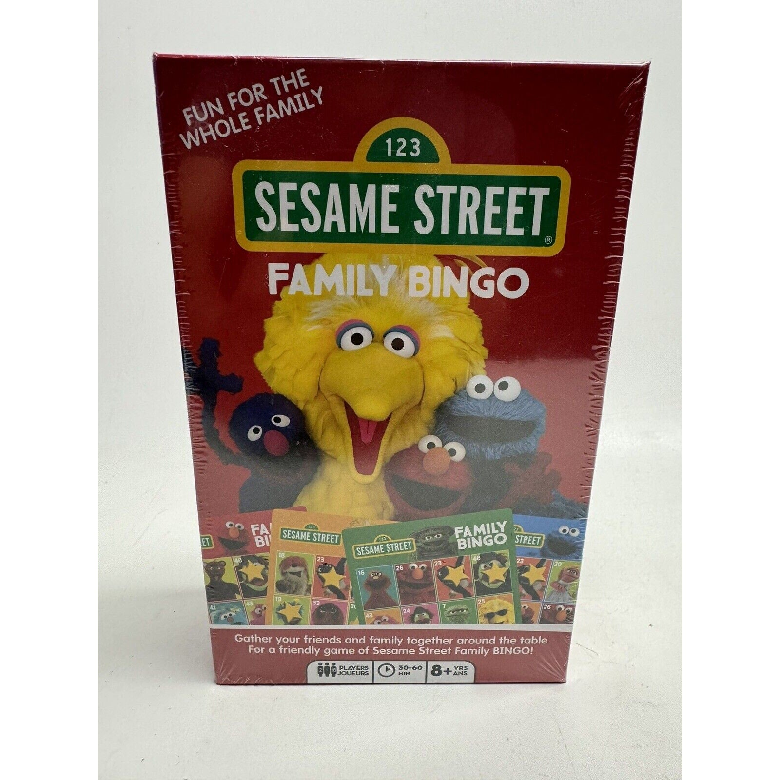 VINTAGE FACTORY SEALED 123 Sesame Street Family Bingo Game Aquarius Images