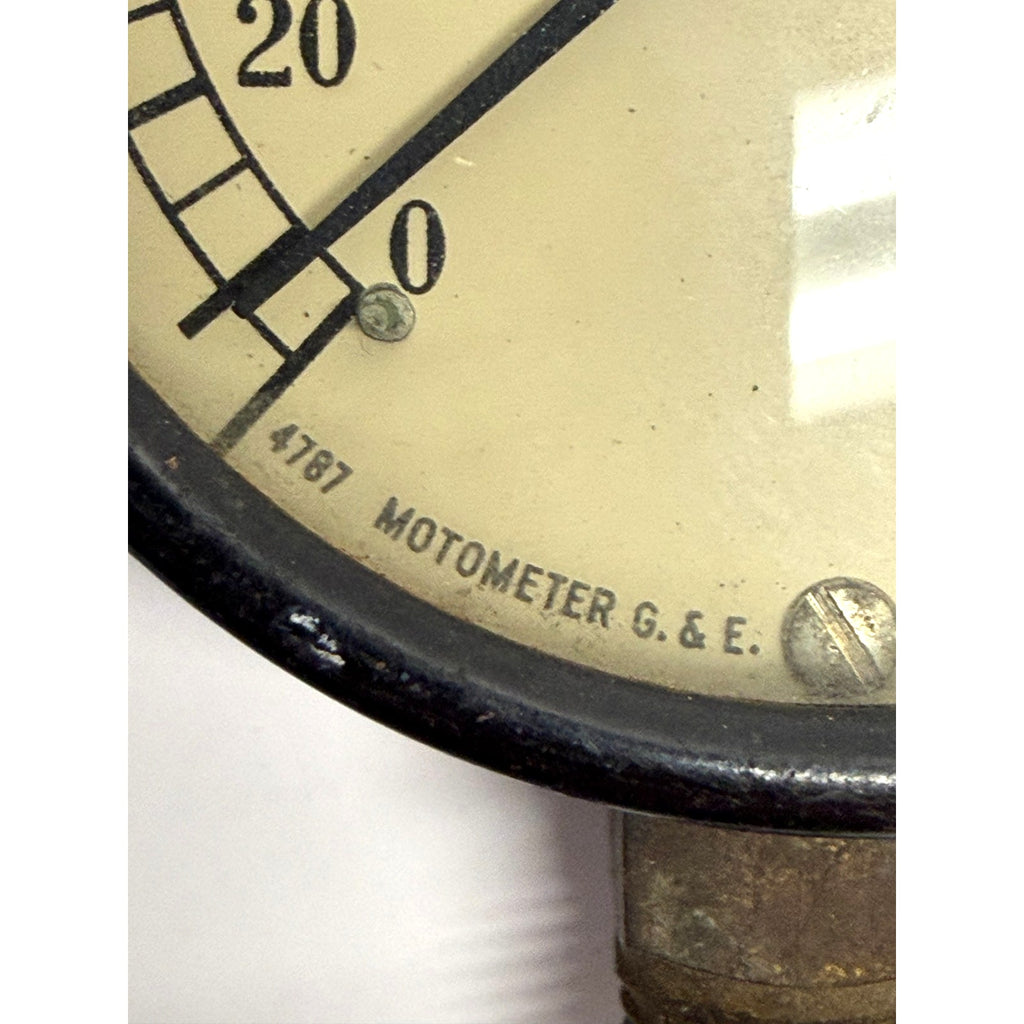 Vintage MotoMeter G. & E. 4787 Pressure Gauge 0-200 PSI La Crosse WIS Industrial