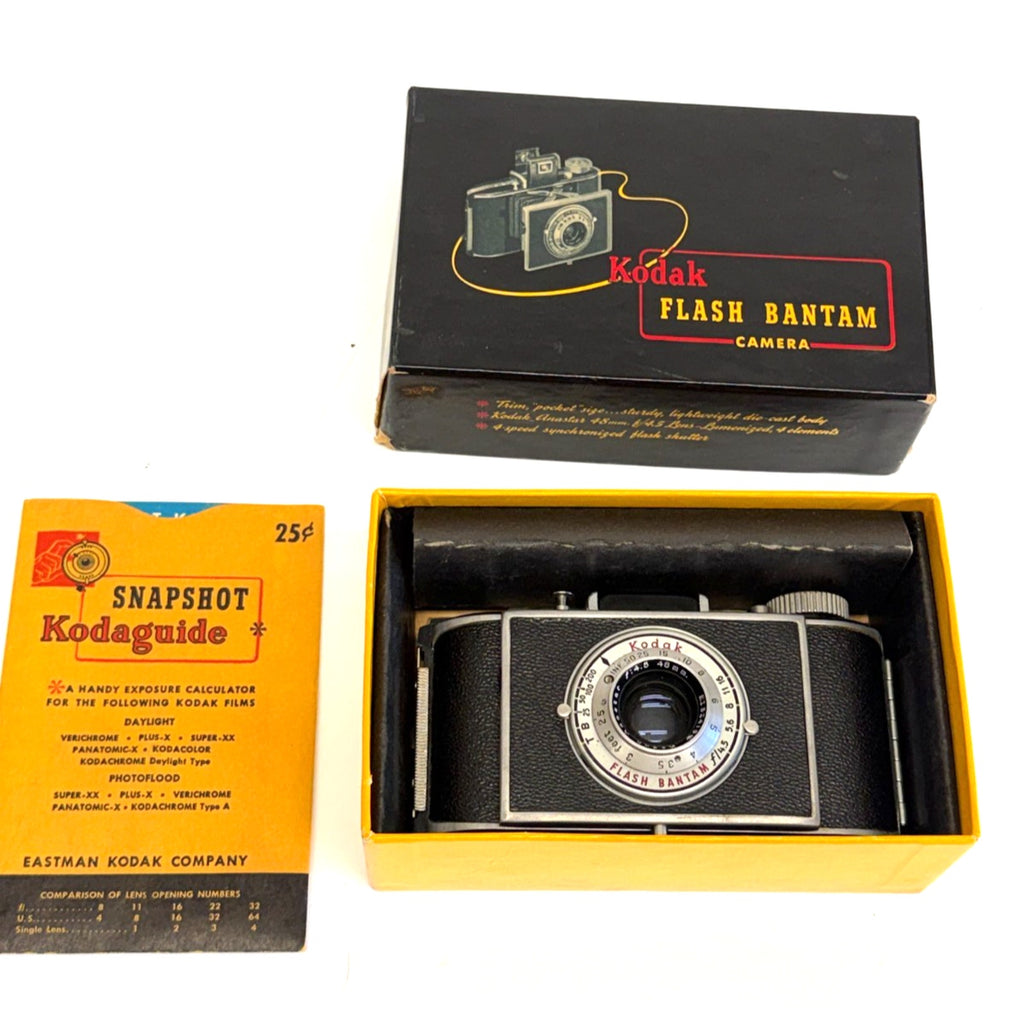 Vintage Kodak Flash Bantam Vintage Folding 35mm Camera 48mm f/4.5 Lens NEW