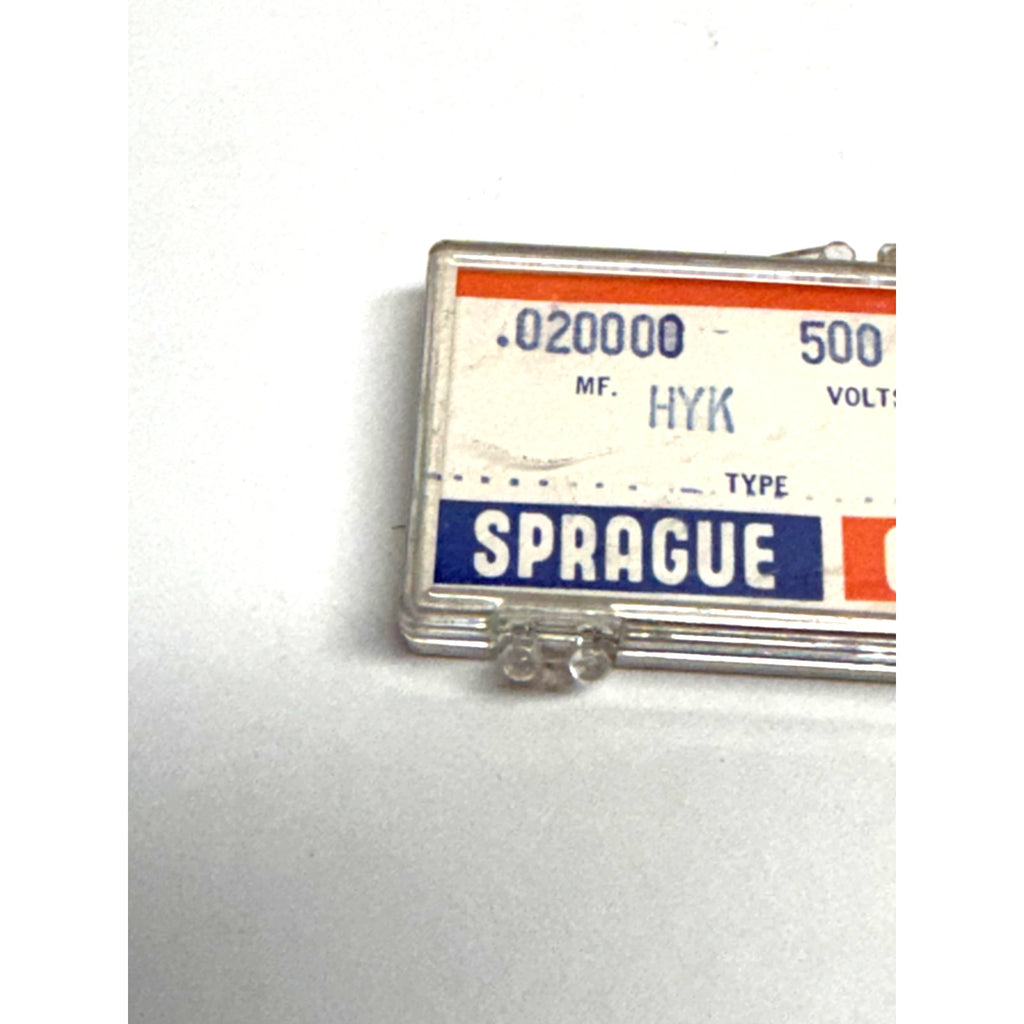 Vtg NOS Vintage Sprague Ceramic Disc Capacitor .02uF 500V HYK 5HK-S20 - Lot of 5