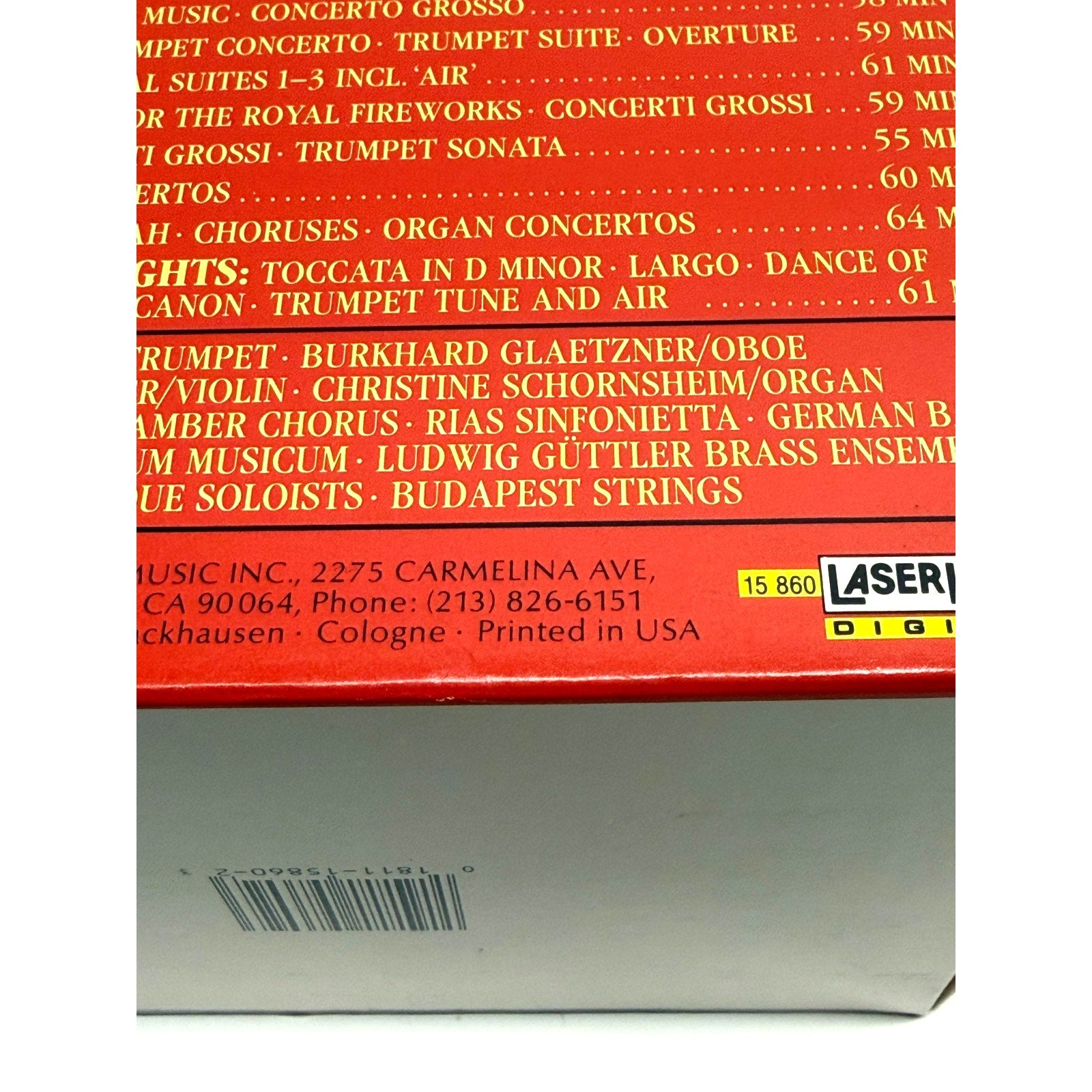 Vintage BAROQUE TREASURES Guttler Altenburg [Laserlight 10 CD Box Set] Sealed