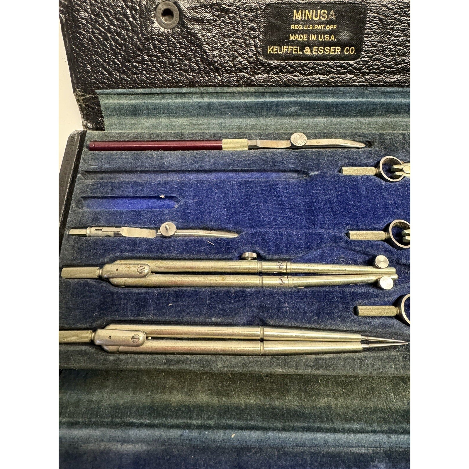 Vintage Keuffel & Esser Co. MINUSA SERIES DRAFTING SET 795 1/2