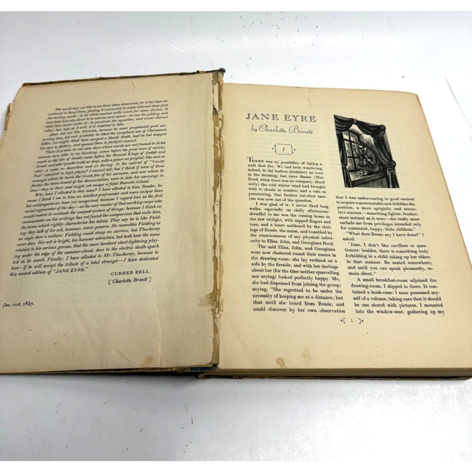 Vtg Jane Eyre-Charlotte Bronte 1943 Random House Edition Eichenberg Engravings