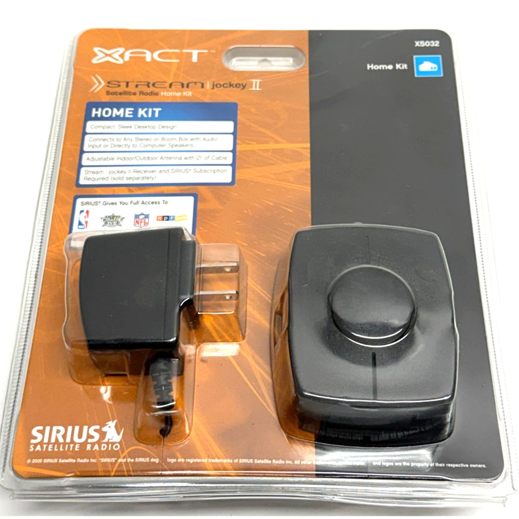 Vintage SEALED Sirius Satellite XACT Stream Jockey II Home Kit (model XS032)