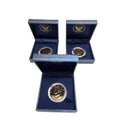 Lot of 3 vintage new 2004-P Gold Plated Kennedy Half Dollar in Monetary Exchange
