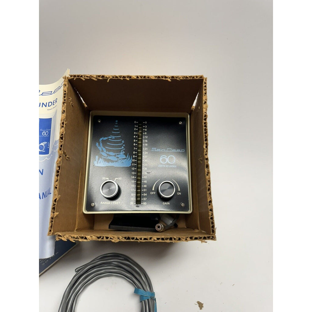 VINTAGE NOS Sea Deep Depth Sounder Model 60 - RARE / NEW IN BOX