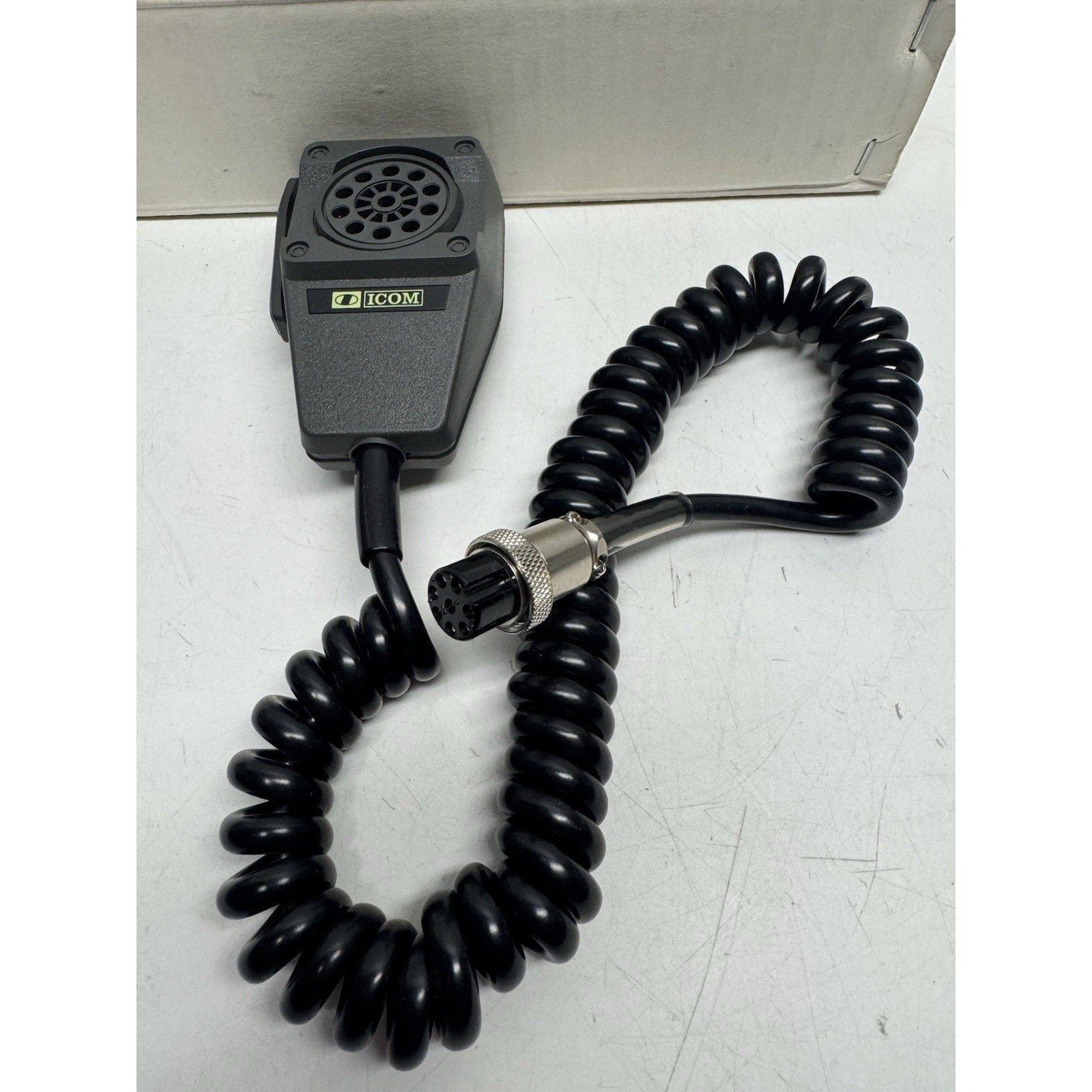 VINTAGE NOS ICOM IC-HM7 Hand Microphone Black Amateur Radio Made in Japan