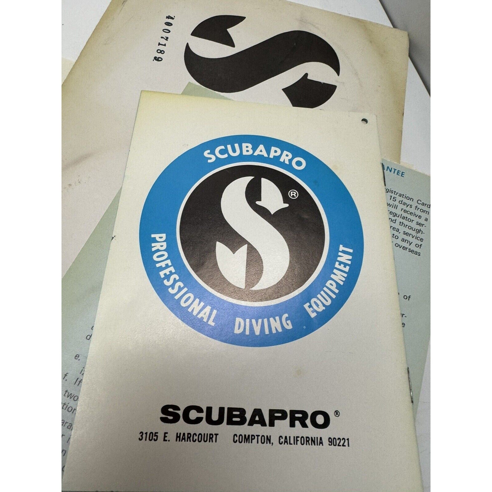 VINTAGE SCUBAPRO Pressure Gauge, Scuba Hose and a SeaQuest Dual Valve BCD infla