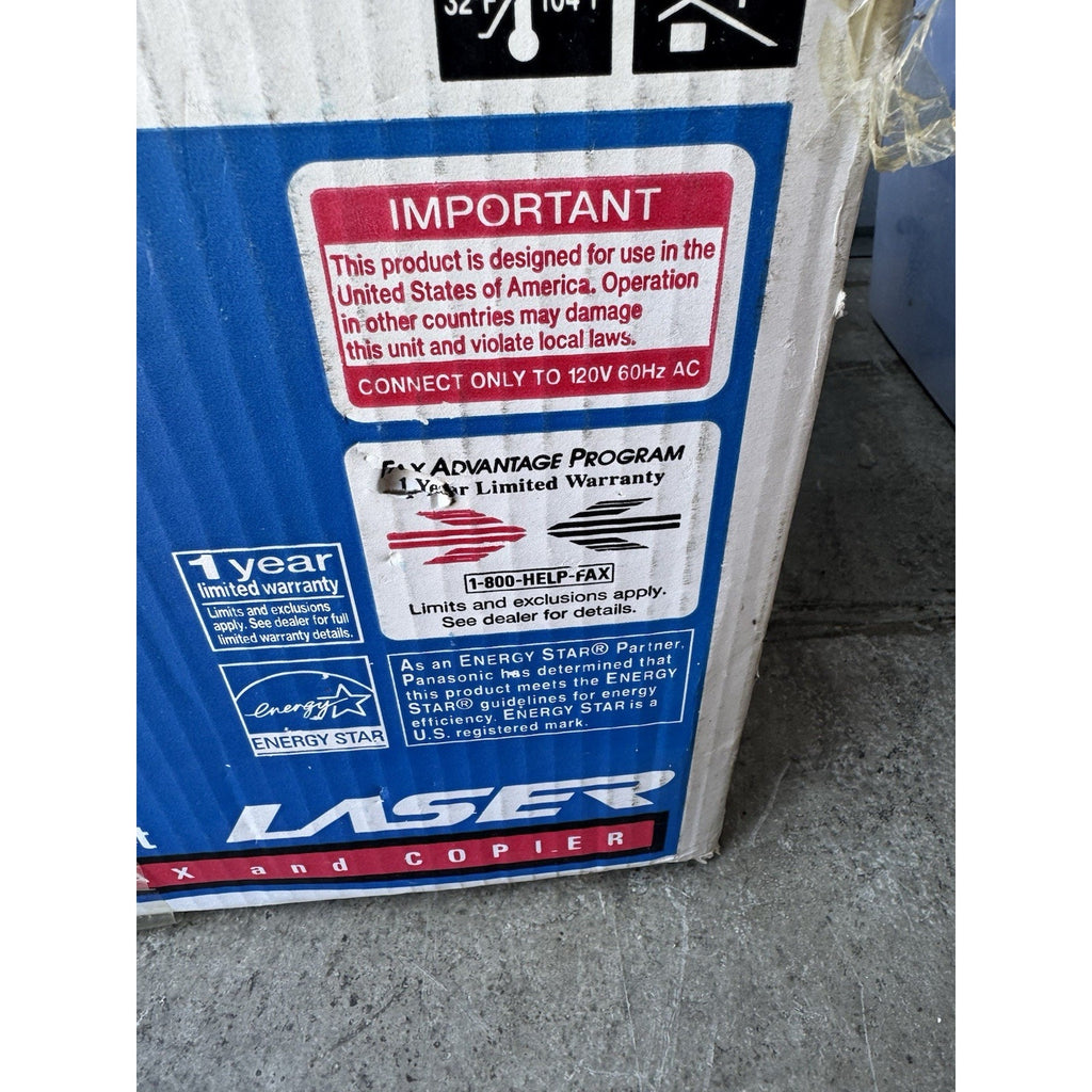 VINTAGE SEALED PACKAGE Panasonic KX-FL511 High Speed Laser Fax/Copier Machine