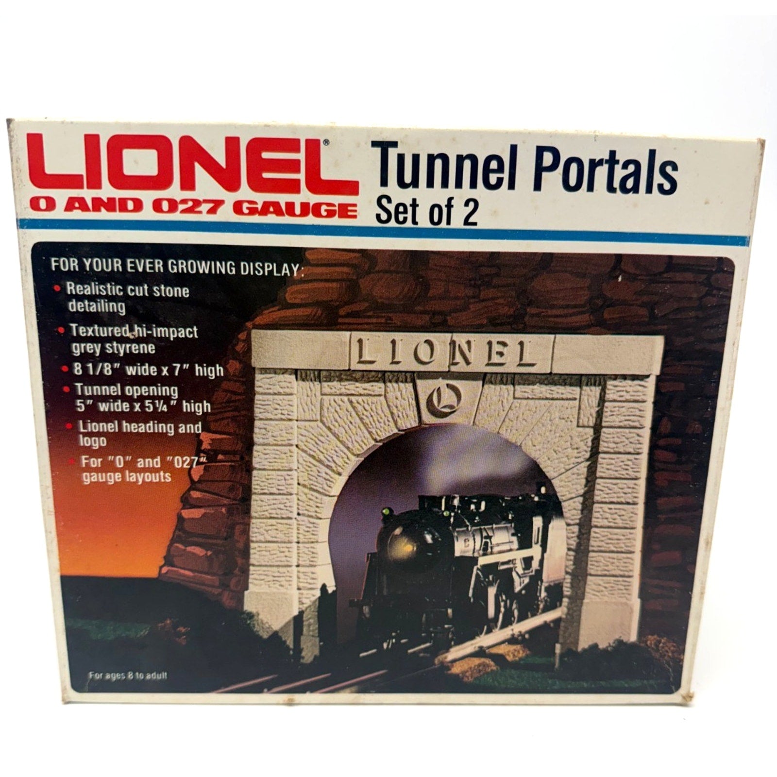 Vintage NEW Set Of 2 Lionel TUNNEL PORTALS Train O And O27 Gauge Original