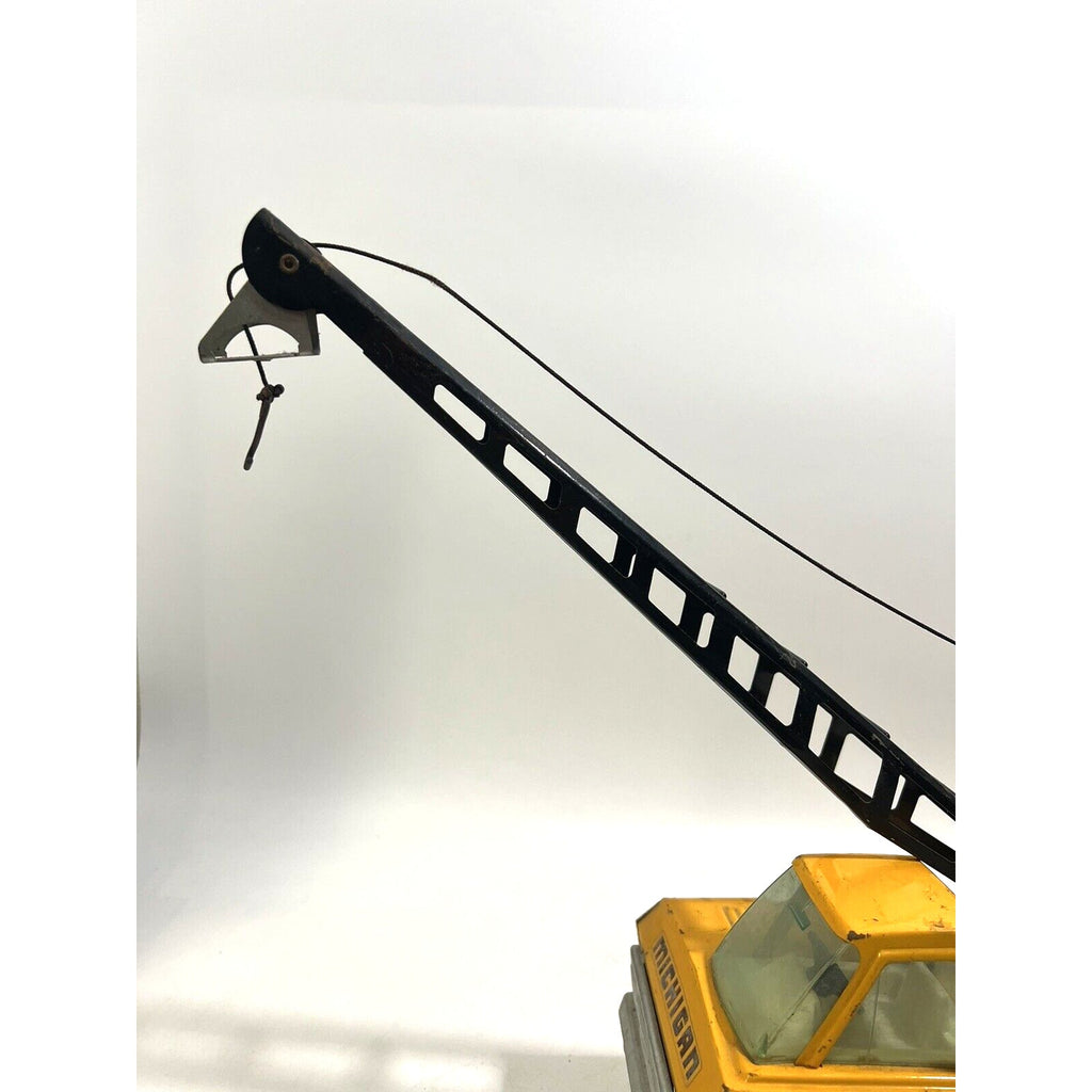 VINTAGE NYLINT PRESSED STEEL JUMBO MICHIGAN CRANE AIR BRAKES TRUCK SHOVEL METAL