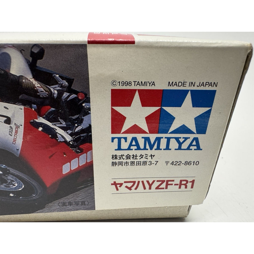 VINTAGE 1998 NOS Tamiya 1/12 Scale Model Motorcycle Kit Yamaha YZF-R1 #14073