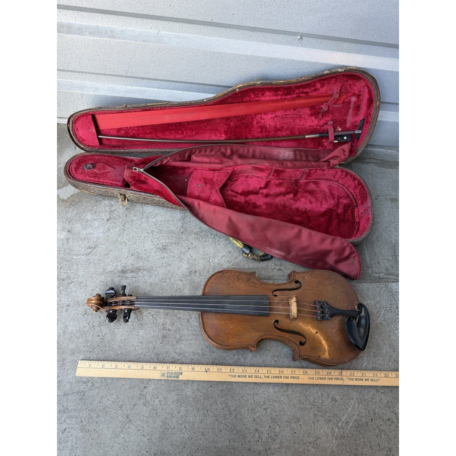 VINTAGE Hopf Violin with Case & Bow 24 Inches