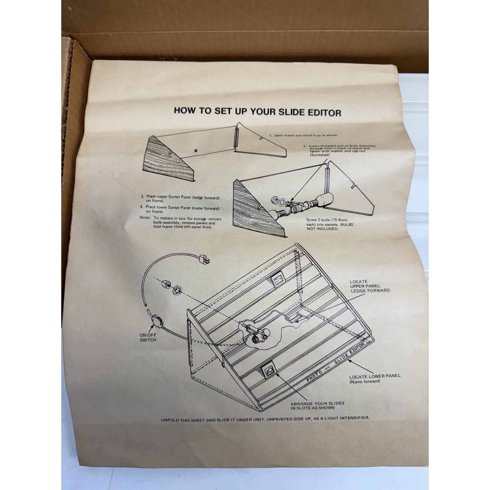 VINTAGE NOS Focal Dual-Light Super Slide Editor, Model: 20-00-28