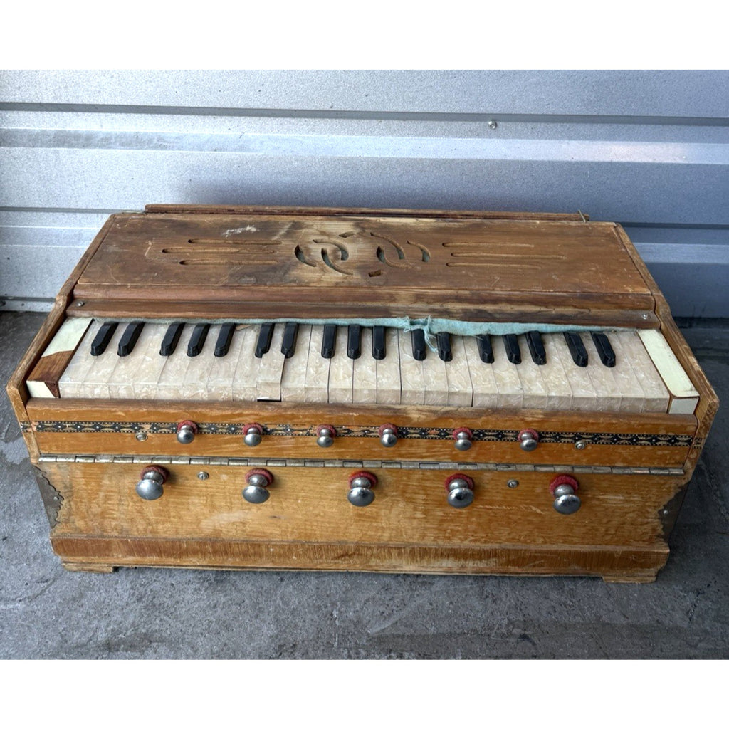 VINTAGE D.S. Ramsingh and Bros Indian Portative Harmonium Tested Works