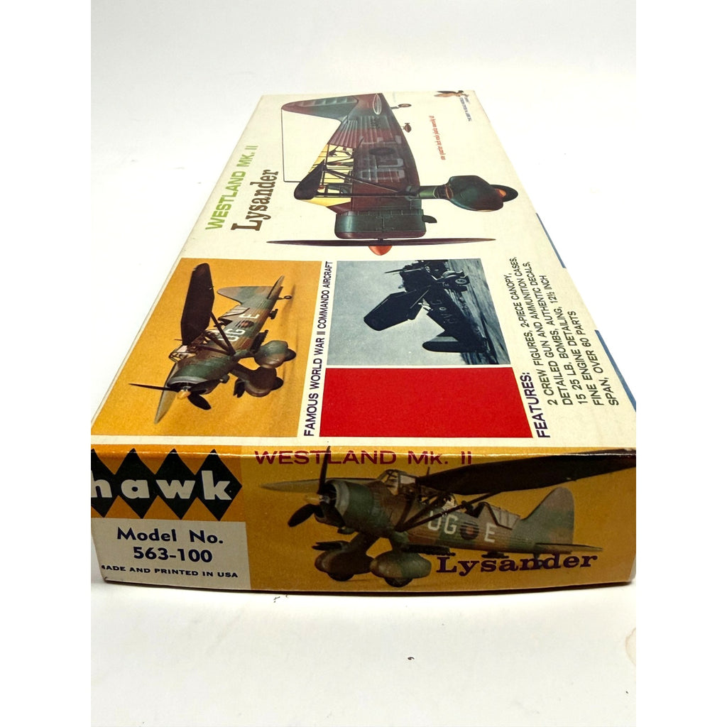 Vintage NEW Hawk #563-100 1/48 Scale Westland Lysander Mk.II New Tooling