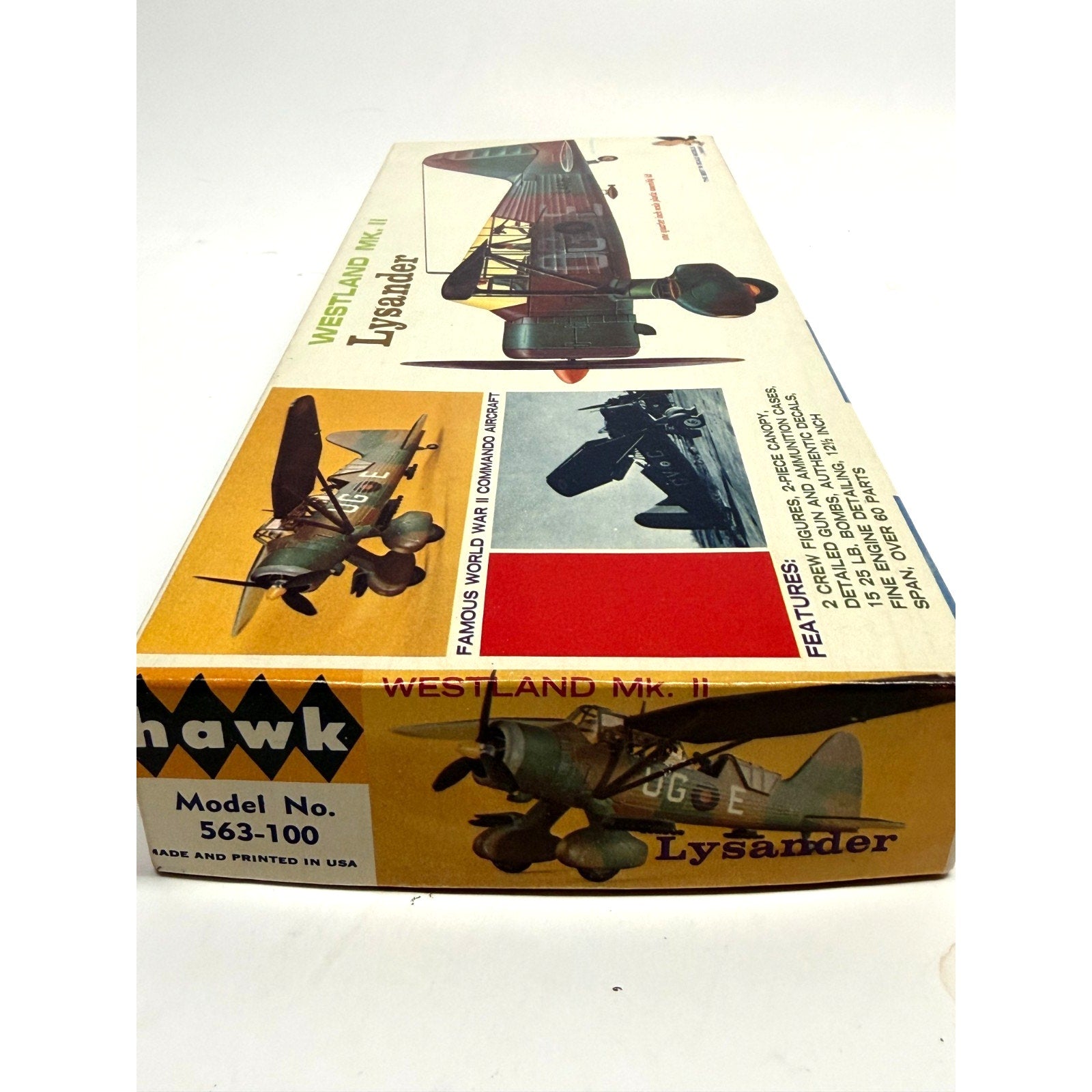 Vintage NEW Hawk #563-100 1/48 Scale Westland Lysander Mk.II New Tooling