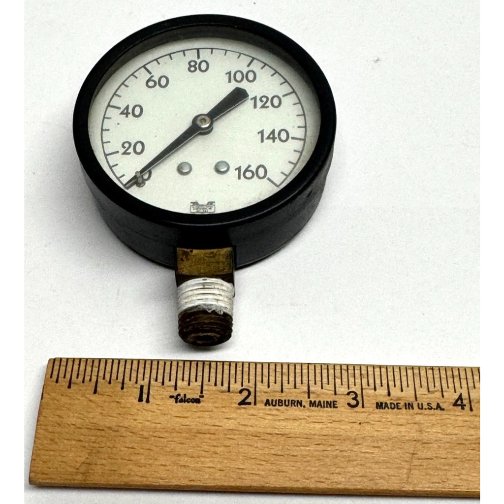Vintage Marsh Instrument Co Pressure Gauge Black