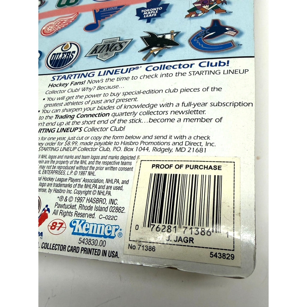 Vintage Jaromir Jagr #68 Pittsburgh Penguins Starting Lineup 1997 Edition Figure