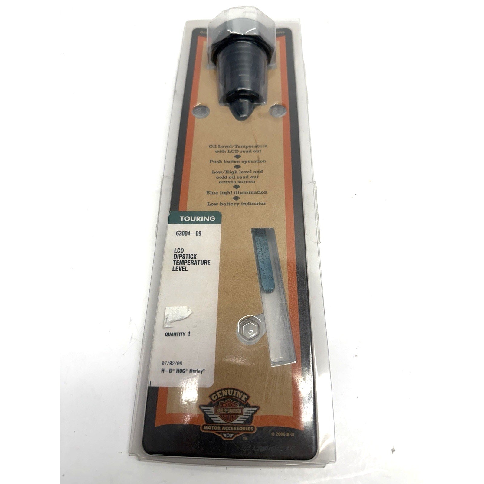 VINTAGE NEW Harley Davidson OEM Oil Level and Temperature Dipstick 63004-09