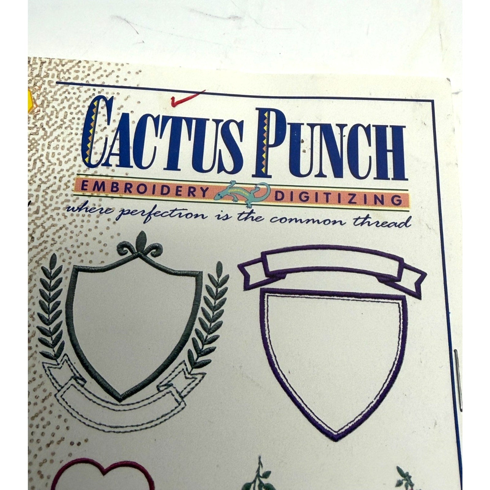 VTG Cactus Punch Monogram Essentials Vol 4 Borders MES04 Embroidery Designs
