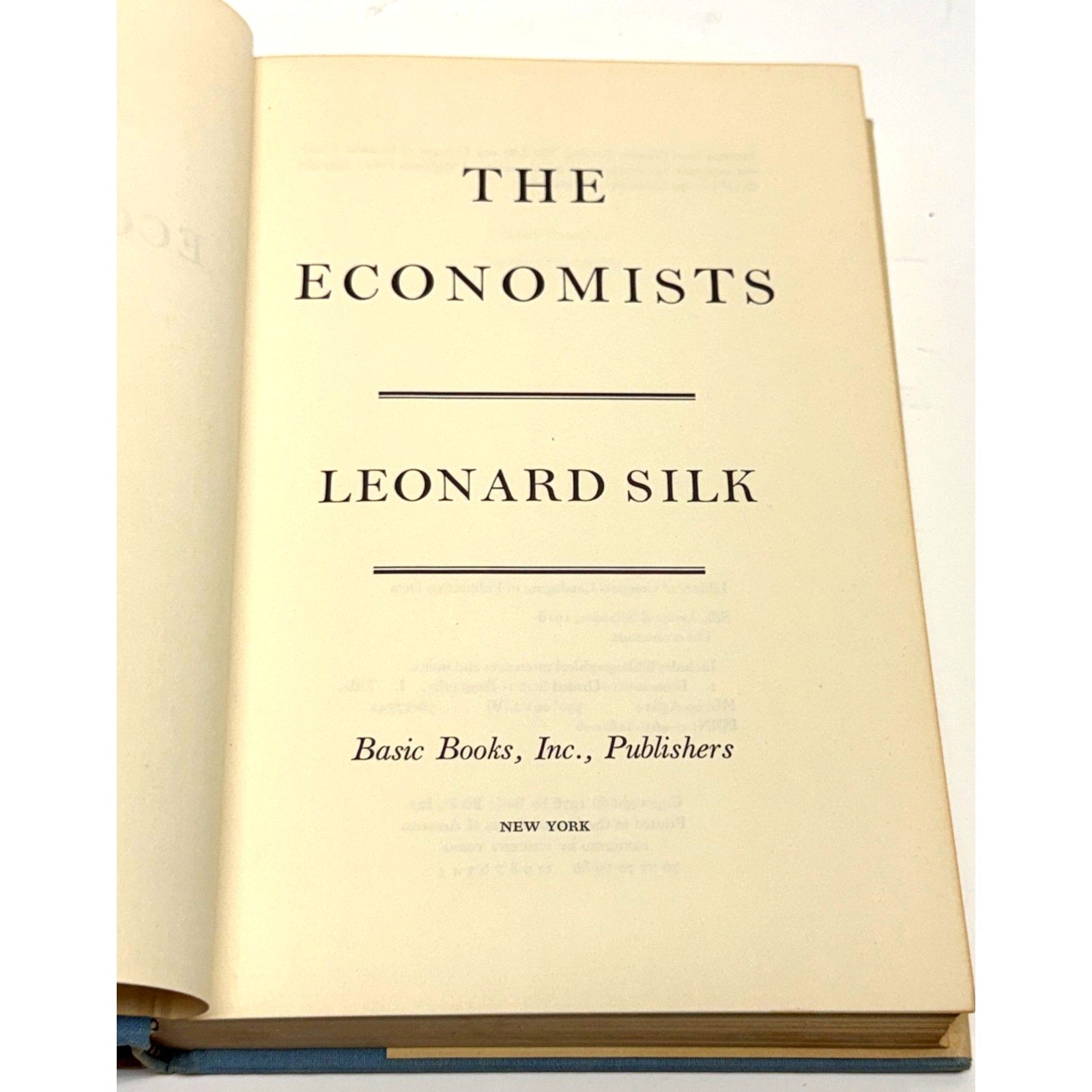 Vintage The Economists by Leonard Silk Vintage 1976