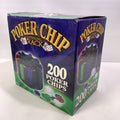 Vintage EXCITE POKER CHIP RACK 200 CHIPS with Revolving Rack SEALED PACKAGE
