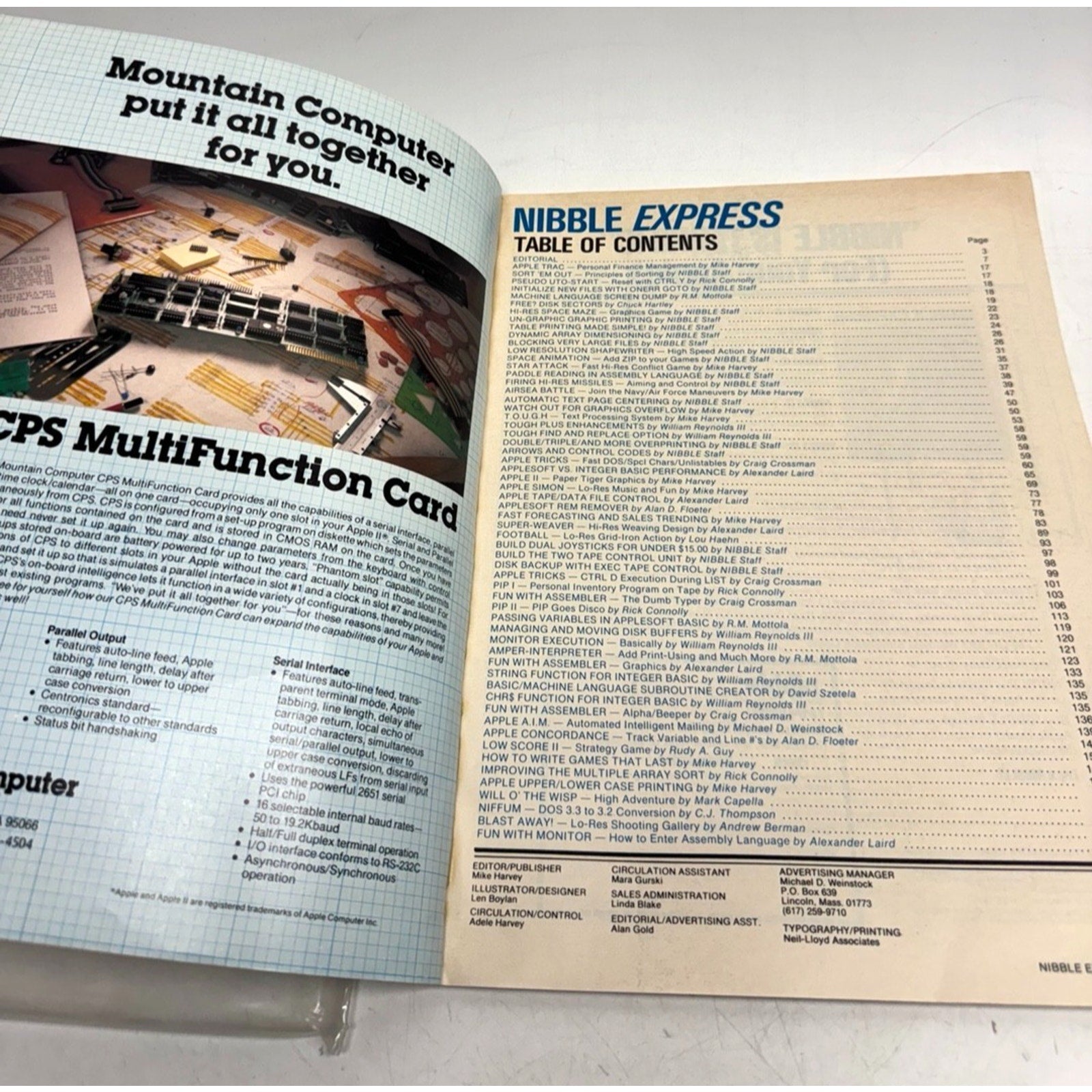 VTG Nibble Express VolumeI 1 Softcover Book Apple Mac Computer Programs