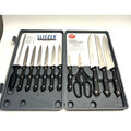VINTAGE NOS SLITZER 13 Piece Professional German Cutlery Kitchen Knife Set