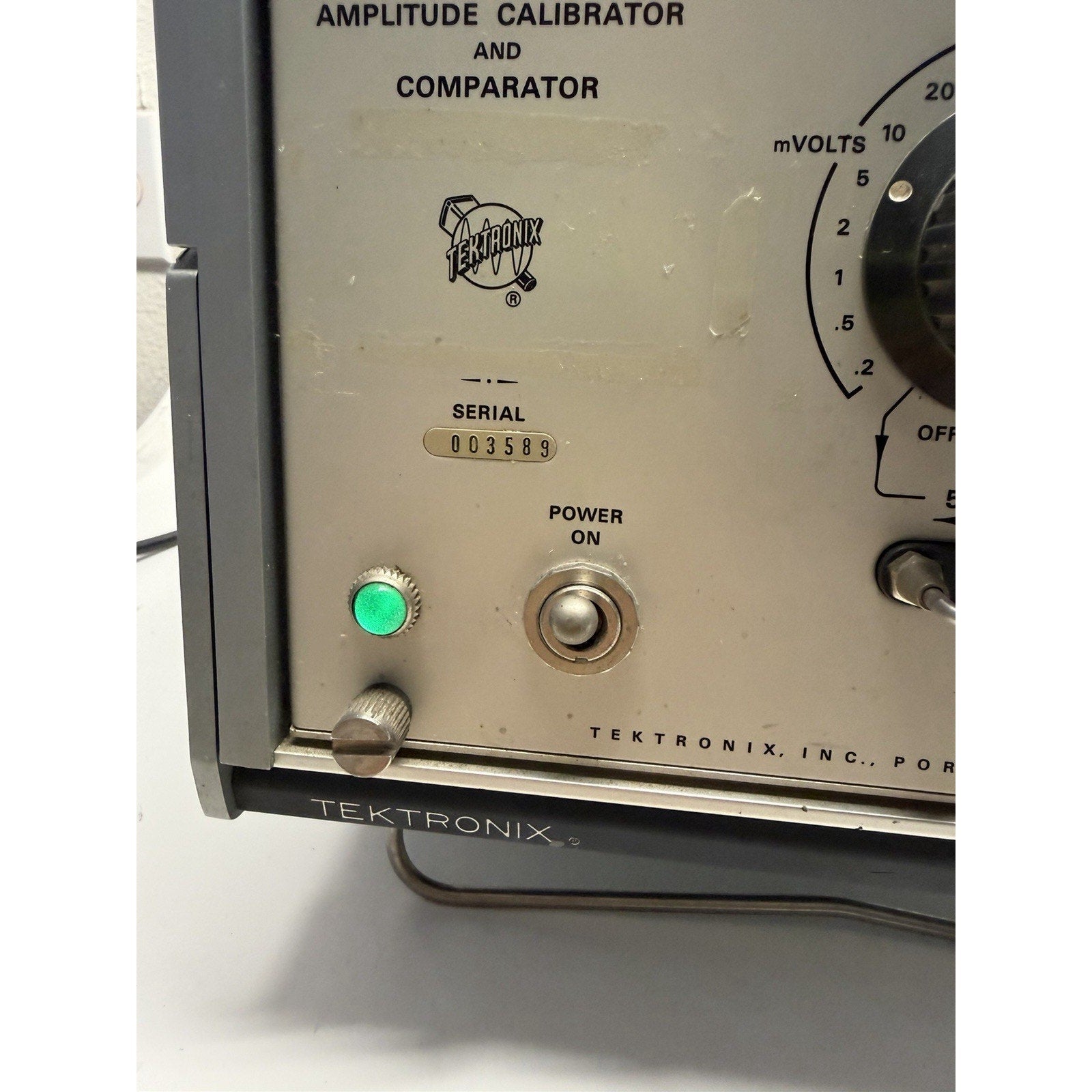 VINTAGE UNTESTED Tektronix 067-0502-01 Calibration Fixture- Power On