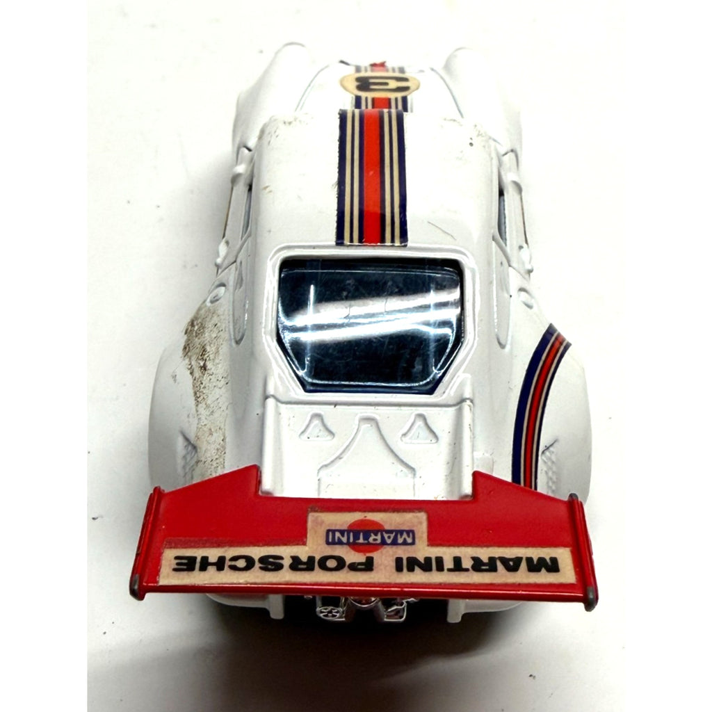 VTG Shinsei Mini Power Porsche Turbo Martini Racing Car White 1:37 Die Cast