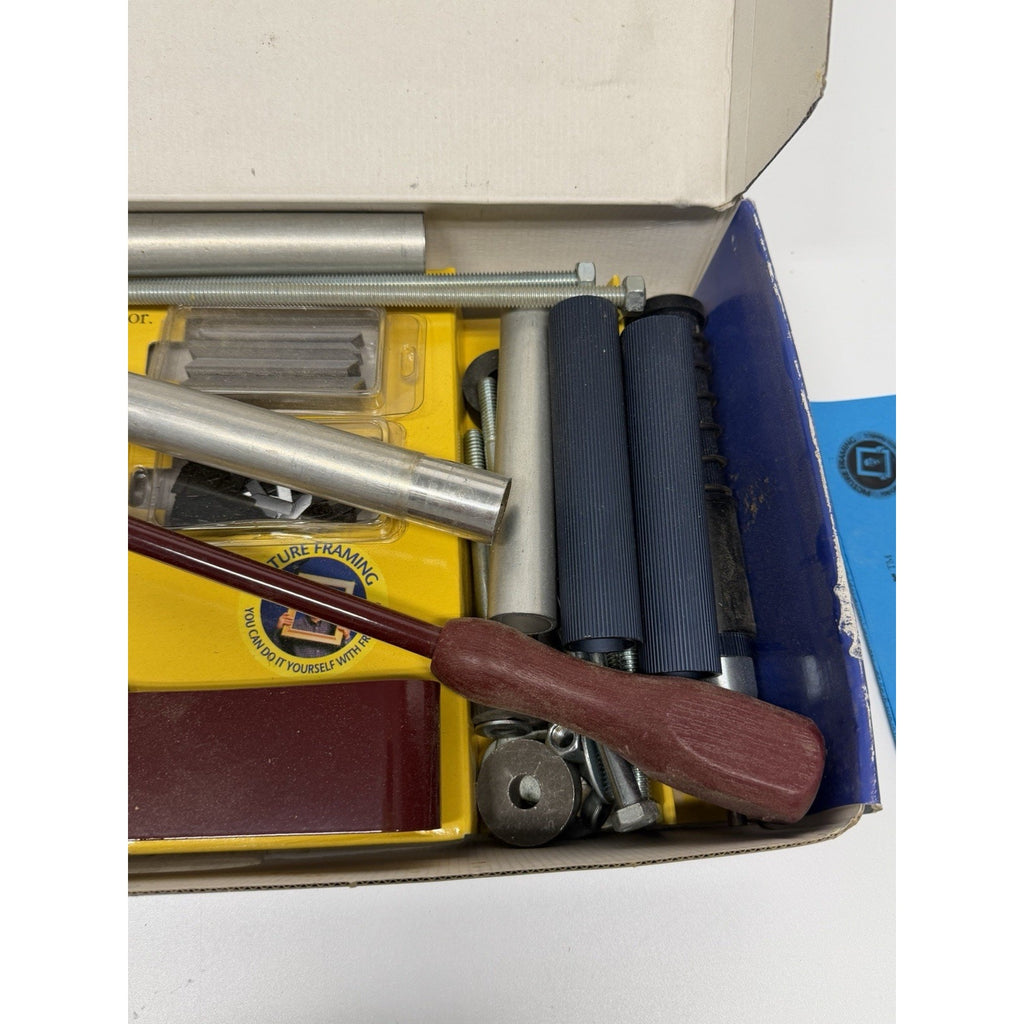 VINTAGE FrameCo BenchMaster & PushMaster Picture Frame Joiner & Fitting Tool Set