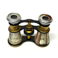 Antique Mother of Pearl Opera Glasses Brass Theater Binoculars Vintage