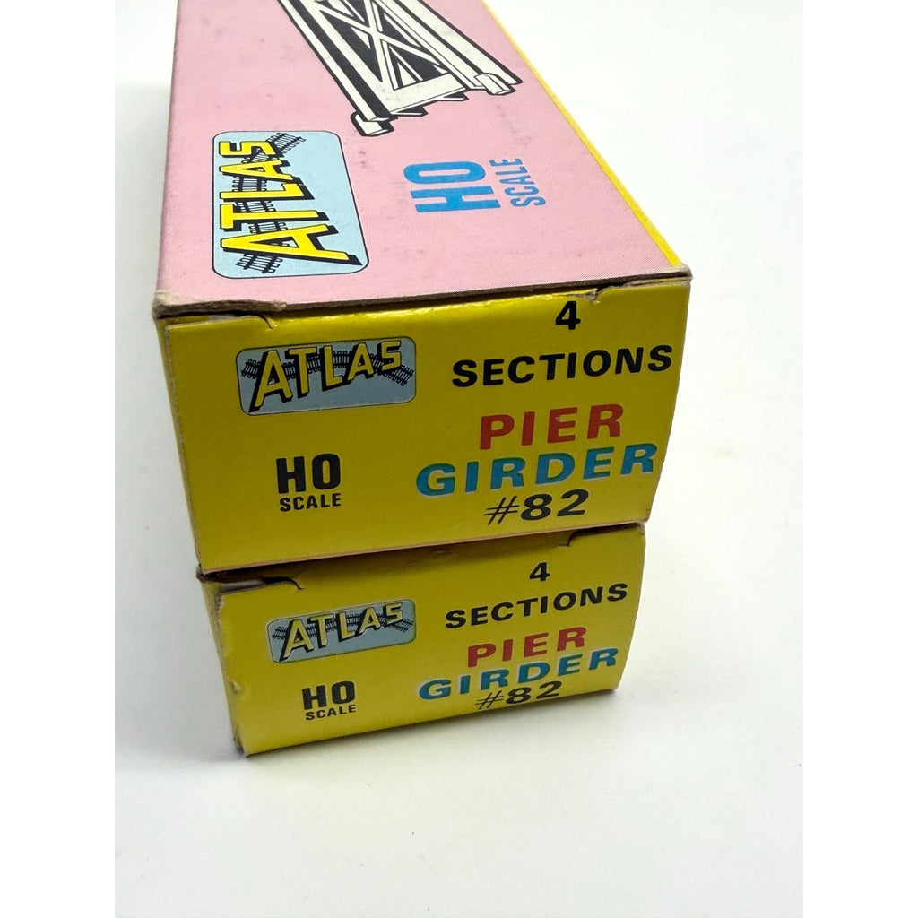 NEW 2 Sets Of Atlas Pier Girder #82-100 HO Scale 4 Sections Each Set Vintage NOS