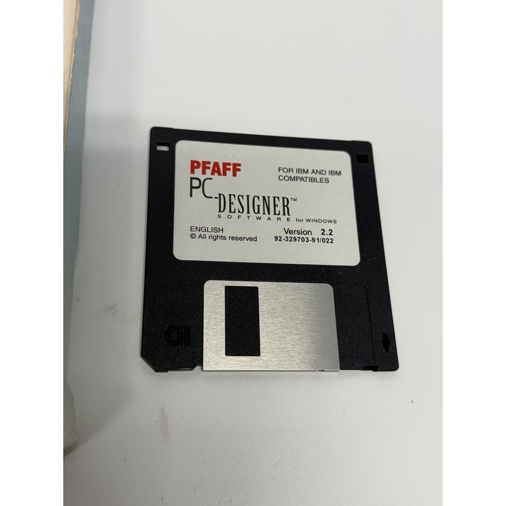 VINTAGE Pfaff 7550 7570 1475 PC Designer Software & Cable HTF for WINDOWS