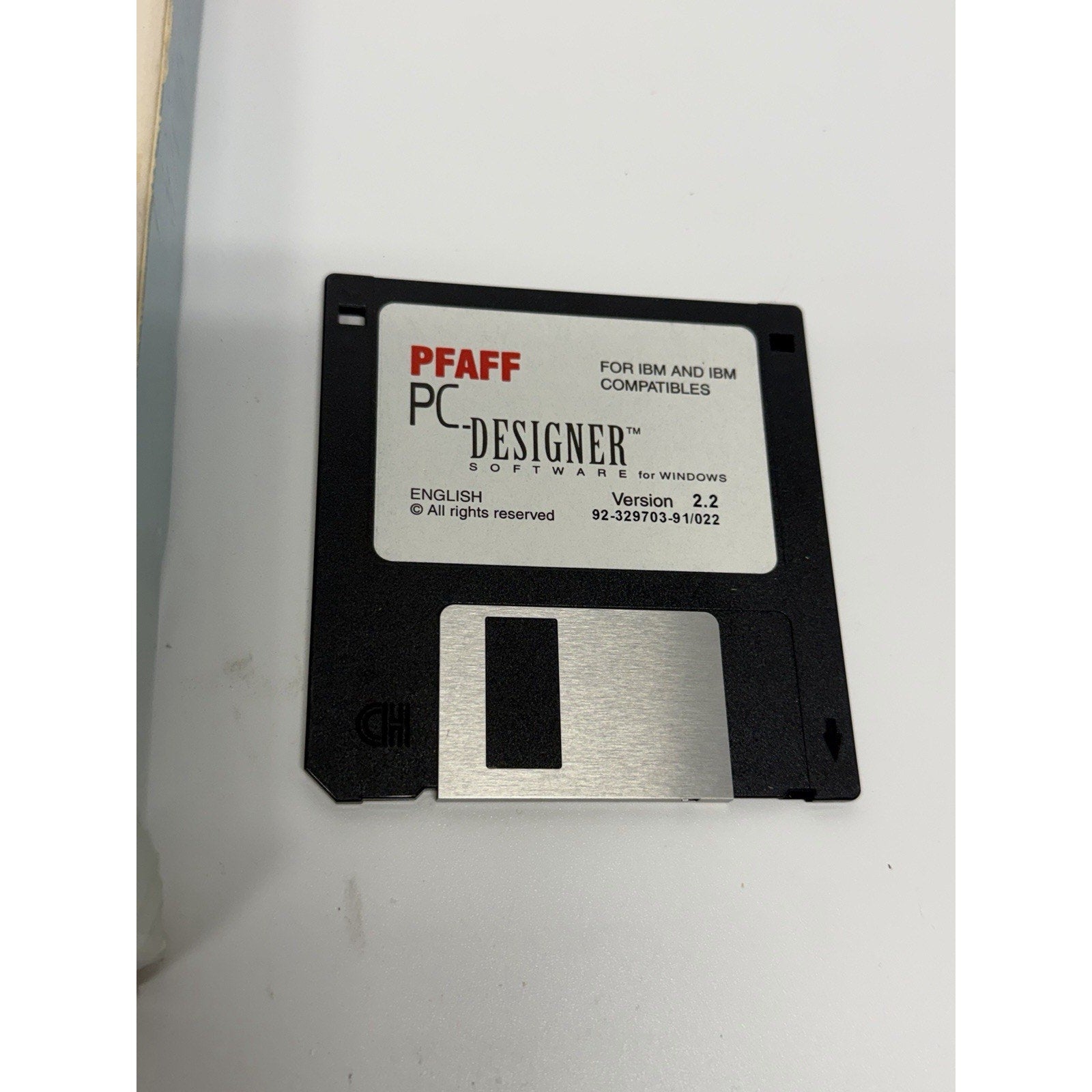 VINTAGE Pfaff 7550 7570 1475 PC Designer Software & Cable HTF for WINDOWS