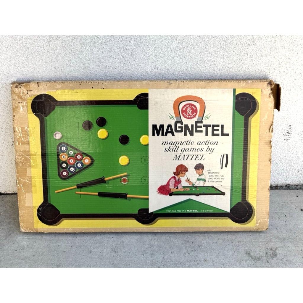 Vintage 1961 Mattel Magnetel Table Top Game In Box