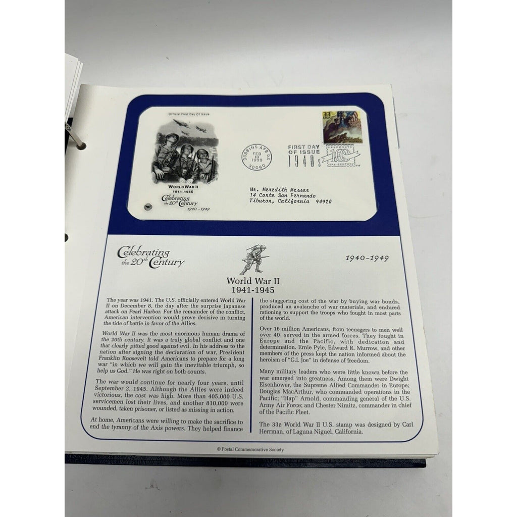 VINTAGE Celebrate 20th Century FDC Collection by Postal Commemorative Society
