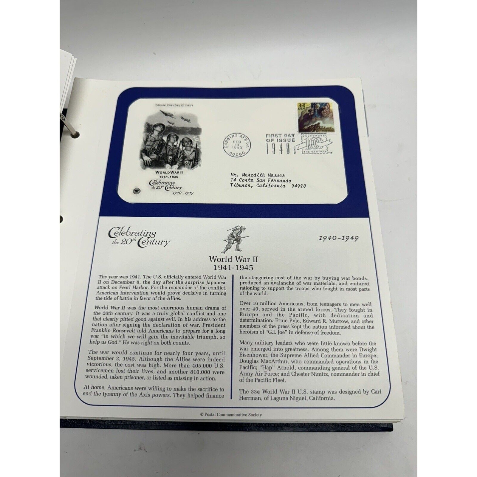 VINTAGE Celebrate 20th Century FDC Collection by Postal Commemorative Society