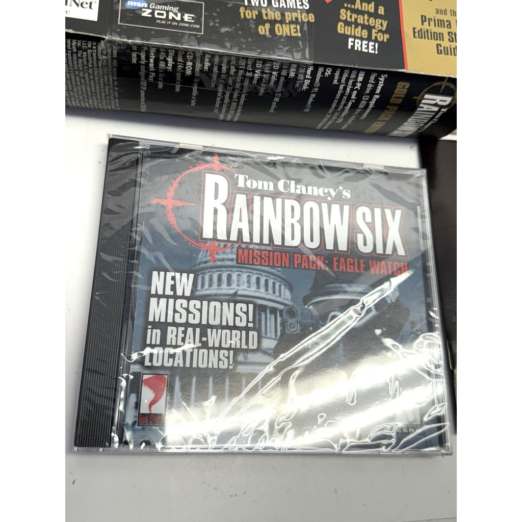 Vintage New Tom Clancy's Rainbow Six: Gold Pack Edition PC Game Big Box