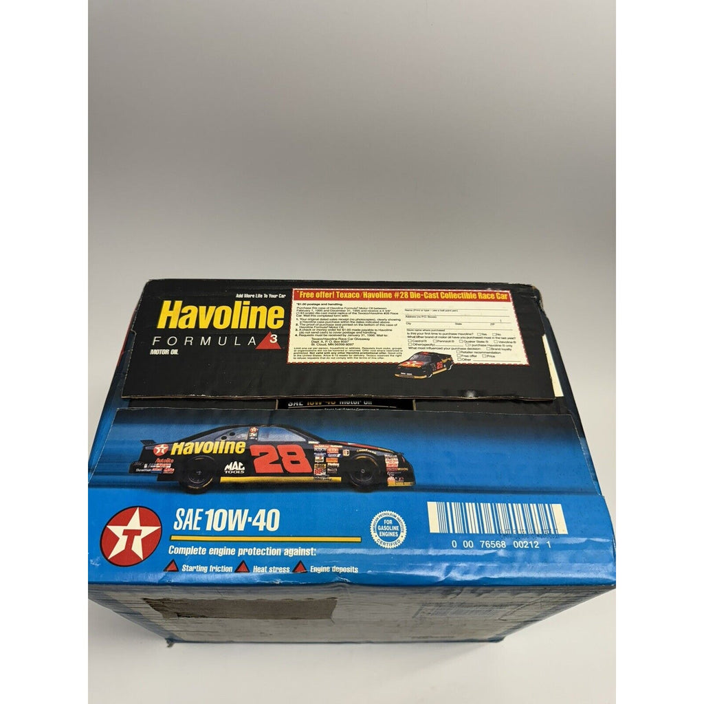 VINTAGE FACTORY SEALED BOX 12 Chevron Havoline SAE 10W-40 Motor Oil, 1 Quart USA