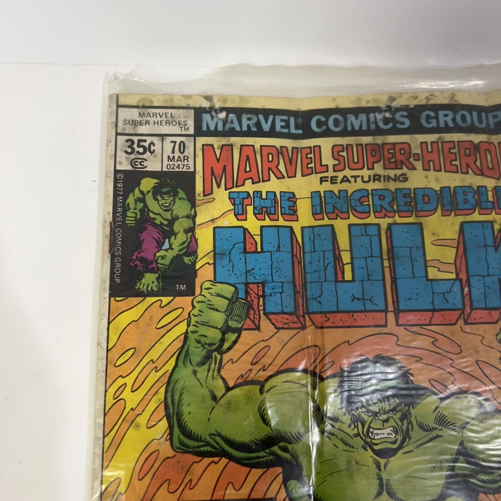 VINTAGE FACTORY SEALED Marvel Super Heroes-The Incredible Hulk #70 March 1978