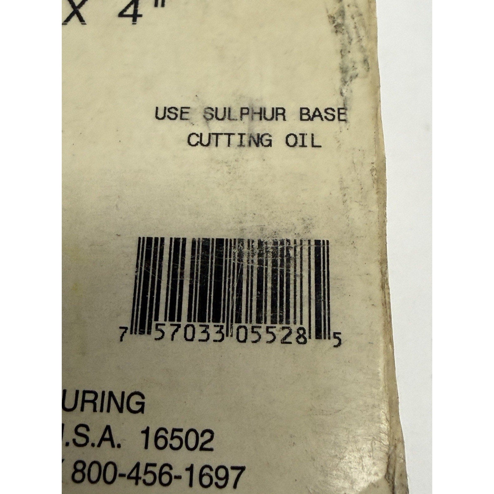 VINTAGE SEALED 1" Reed 2SP1 Solid Block Die 05528 NPT Steel/Stainless 4" x 4"