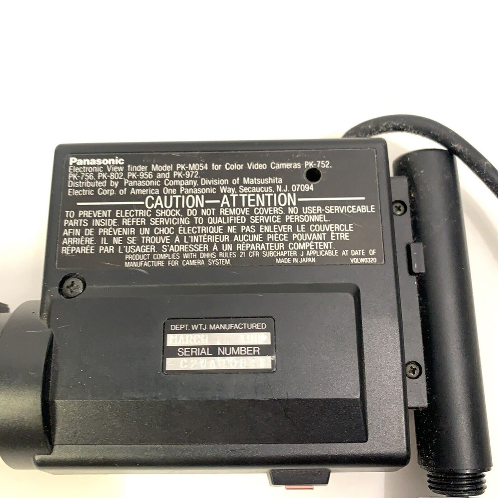 Vintage Panasonic Electronic View Finder PK - M054 for PK-752, PK-756, PK-802
